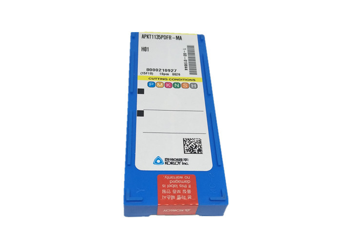 Ένθετα καρβιδίου KORLOY για το ασημένιο χρώμα apkt1135pdfr-μΑ H01 αργιλίου