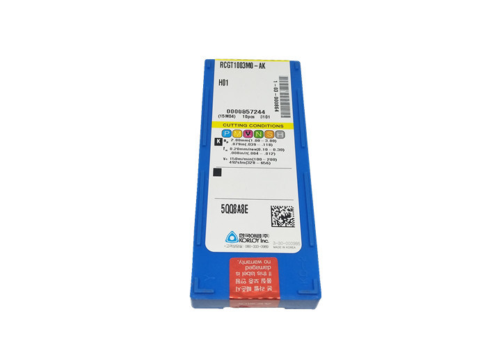 Ένθετα καρβιδίου υψηλής ακρίβειας για το ασημένιο χρώμα rcgt1003mo-AK H01 αργιλίου