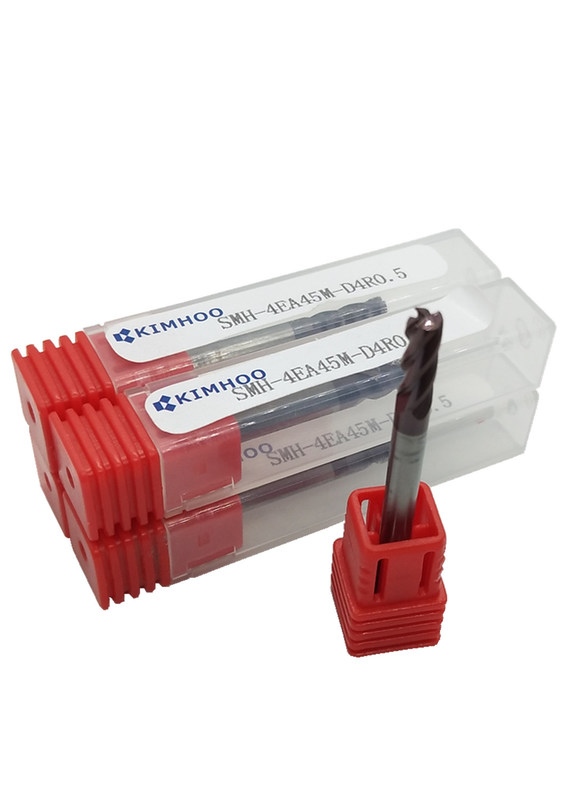 Μαύρο χρώμα μύλων smh-4ea45m-D4R0.5 τελών καρβιδίου υψηλής επίδοσης στερεό